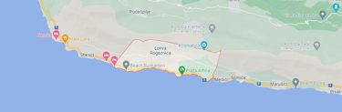 The photo shows the territorial boundaries of Lokva Rogoznica.