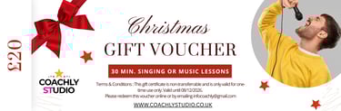 Christmas Singing Lessons gift