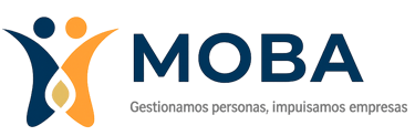 Logotipo de Líderes MOBA, empresa mexicana especializada en administración de nómina, reclutamiento de personal, asesoría jur
