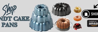 a bunch of bundt cake pans