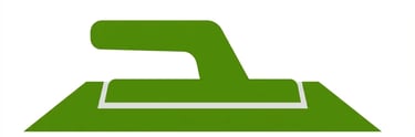 Green Trowel Concrete Tool