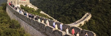 defilé de mode dans muraille