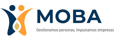 Logotipo de Líderes MOBA, empresa mexicana especializada en administración de nómina, reclutamiento de personal, asesoría jur