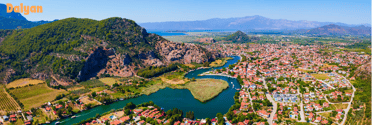 a panoramic view from Dalyan