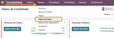 pagos parciales