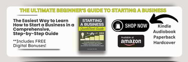 book ad with  the title of the ultimate beginner's guide to start