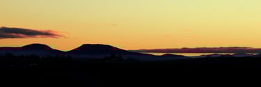 Auvergne Velay crépuscule