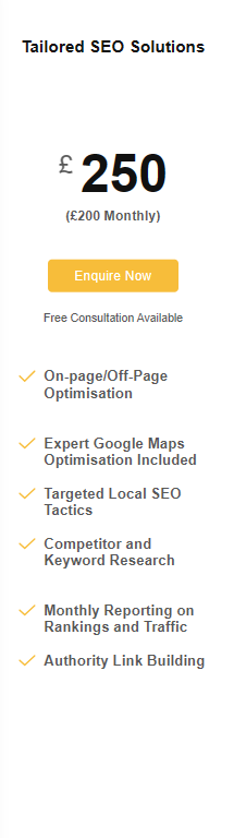 tailored seo solutions pricing