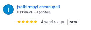 Google Review by Customer