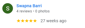 Google Review by Customer