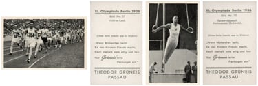 The rarest 1936 sammelbilder German card set, Theodor Gruneis Olympics Olympiade