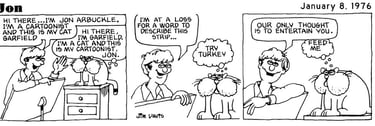 Garfield's Twentieth Anniversary Collection - Jon Comic Strip 1976