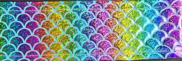 Holographic Sash Mermaid, used for frequency healing