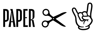 Paper Cut Rocks Logo