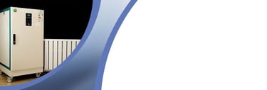 Banner mit einer Lotus Plasma Therme der V Serie und einem Plasmaheizkörper
