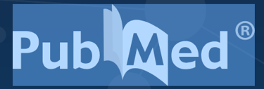 a blue and white pub medic logo with the words pub med
