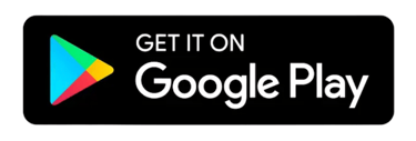 Google play logo with a black background