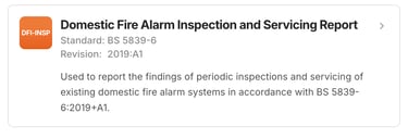Domestic Fire Alarm Inspection Report Preview