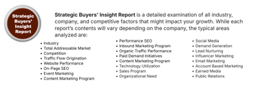 Strategic Buyers's Insight Report
