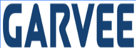 Official Garvee brand logo featuring bold blue sans-serif typography on a white background.