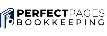 Perfect Pages Bookkeeping logo hand on a book signaling perfection in professional bookkeeping services Australia
