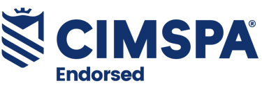 Membership badge for the Chartered Institute for the Management of Sports and Physical Activity (CIMPSA)