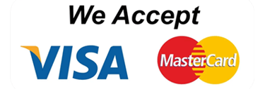 a visa card with the words we accept