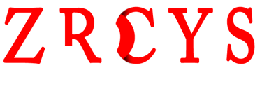 a red Zrcys word logo