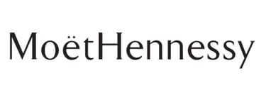Moët Hennessy corporate logo in black serif typography on a plain white background.