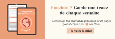 Journal de grossesse gratuit à télécharger en PDF pour suivre l'évolution de bébé chaque semaine.