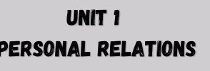 unit 1 common core personal relations, english course, common core