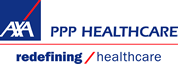 a logo for a axa ppp healthcare