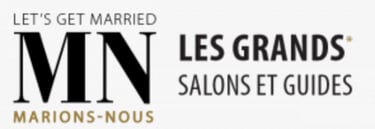 Logo des Grands salons Marions-Nous en noir, avec une typographie serif élégante sur fond blanc.