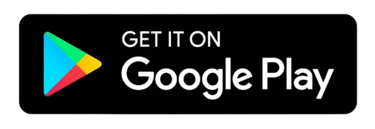 Google play logo with a black background