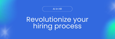 Hero visual with the message “Revolutionize your hiring process” under the HR Tech section of Nova Hiring’s blog
