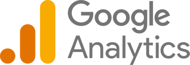 a google analytics company logo with the google logo