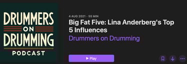 Lina Anderberg featured as guest on music podcast