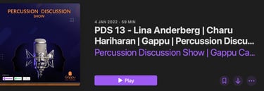 Touring drummer Lina Anderberg interviewed on podcast