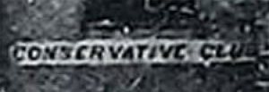 Conservative Club Sign Penygroes