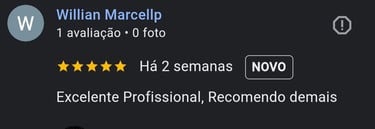 depoimento 5 estrelas