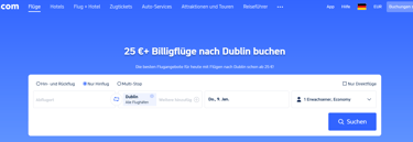 Trip.com Dublin Flug Angebote