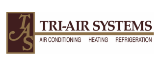 a logo for Tri-Air Systems that provides air conditioning, heating and refrigeration