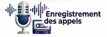 Microphone et cassette symbolisant l'enregistrement sécurisé des appels clients