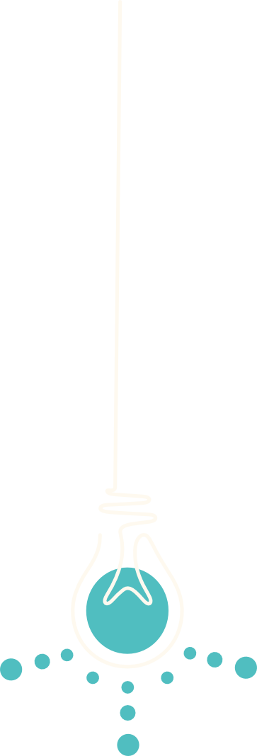 Illustration d’ampoule suspendue, métaphore de clarté intérieure et d’inspiration.