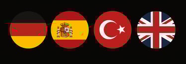 spoken languages at Stitchora Limited: German, Spanish, Turkish and English