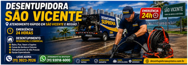 desentupidora em são vicente