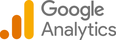 a google analytics company logo with the google logo