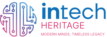 intech Heritage logo representing software development, SaaS products, AI systems and business solutions