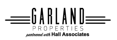 a logo for garland properties