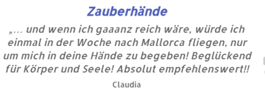 Bewertung von Claudia